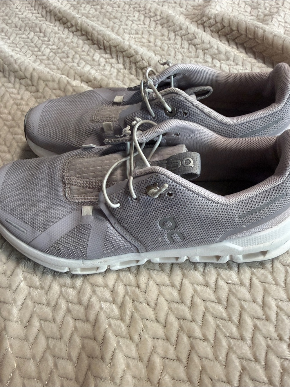 On Running Light Gray Slip-On Running Shoes